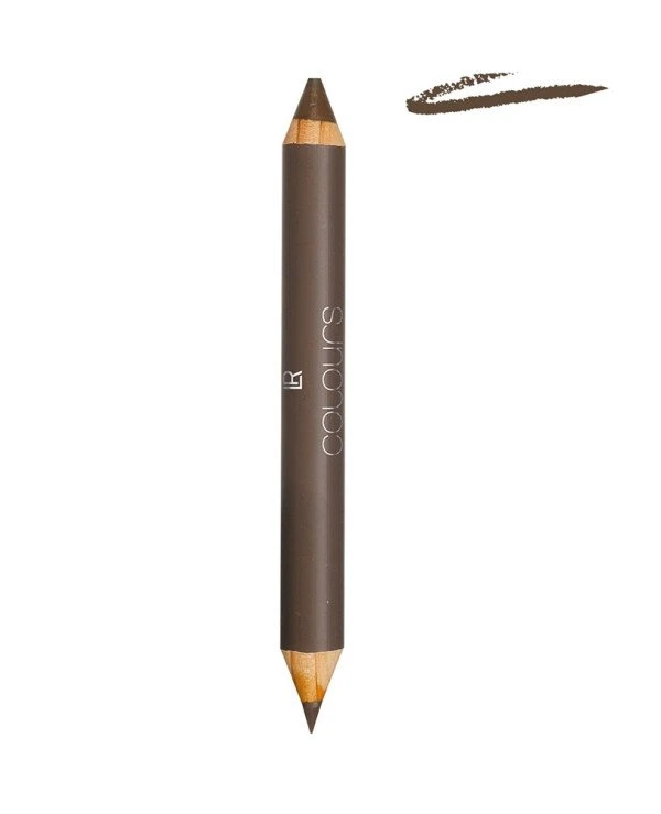 LR health & beauty - Двусторонний карандаш для бровей Colours Eyebrow Double Pencil Нежно-коричневый