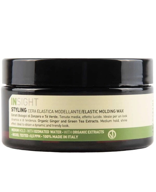 Insight Cosmetics - Воск моделирующий с экстрактом имбиря для волос Styling Elastic Modelimg Wax 90 мл