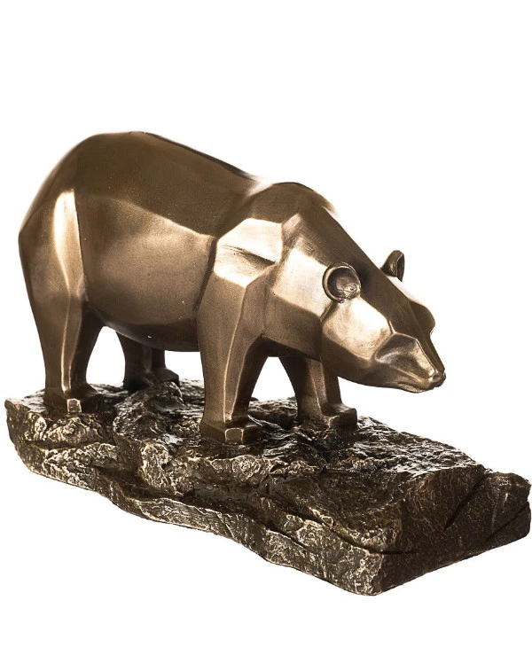 Veronese Набор статуэток - Бык и медведь (10см) 77487Y1 | Bull and bear фото 6, цена, купить