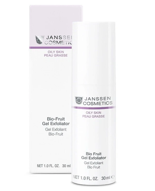 Janssen cosmetics - Пилинг-гель с фруктовыми кислотами Oily Skin Bio-Fruit Gel Exfoliator 30 мл