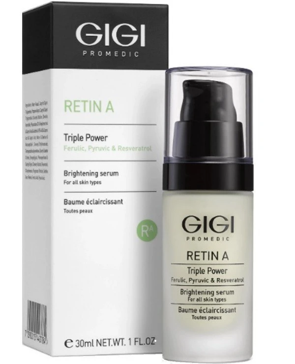 Gigi cosmetics - Осветляющая сыворотка "Тройная сила" Retin A Triple Power Brightening Serum 30 мл