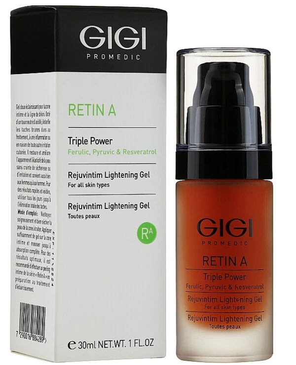 Gigi cosmetics - Гель отбеливающий для интимных зон Retin A Triple Power Rejuvintim Gel 30 мл