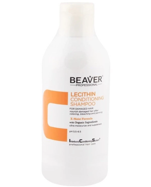 Beaver professional - Восстанавливающий шампунь с лецитином для ломких и секущихся волос I.C.S Lecithin Conditioning Shampoo 300 мл