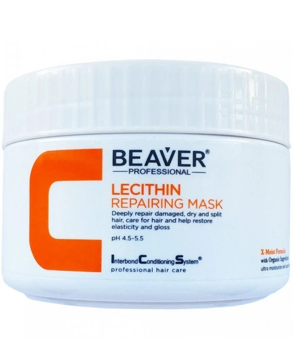 Beaver professional - Маска для глубокого кондиционирования и разглаживания I.C.S Lecithin Repairing Hair Mask 500 мл