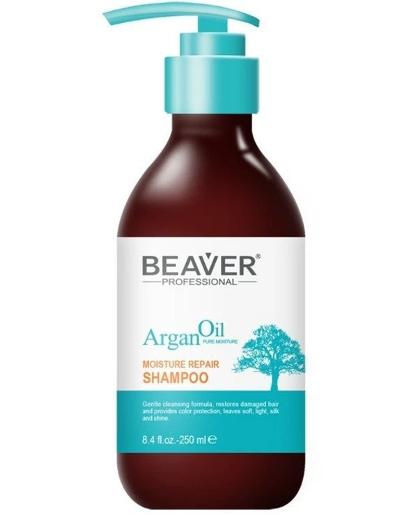 Beaver professional - Питающий восстанавливающий шампунь с Аргановым маслом Argan Oil Moisture Repair Shampoo 250 мл