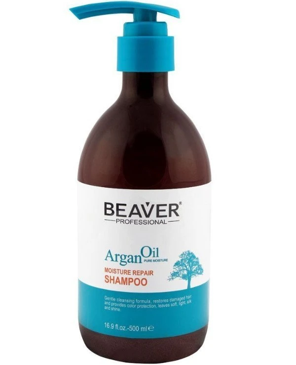 Beaver professional - Питающий восстанавливающий шампунь с Аргановым маслом Argan Oil Moisture Repair Shampoo 500 мл