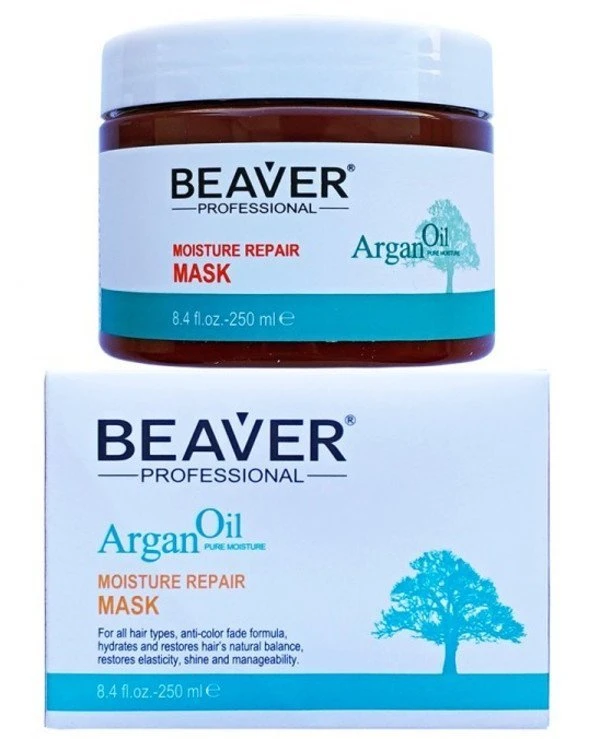 Beaver professional - Восстанавливающая маска для волос с Аргановым маслом Argan Oil Moisture Repair Mask 250 мл