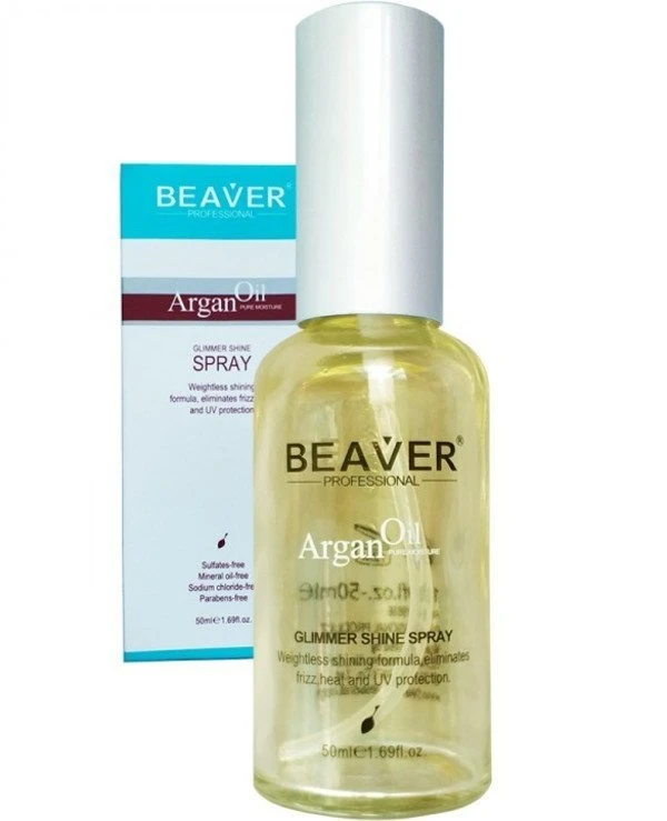 Beaver professional - Спрей-блеск и мерцание с аргановым маслом Argan Oil Glimmer Shine Spray 50 мл