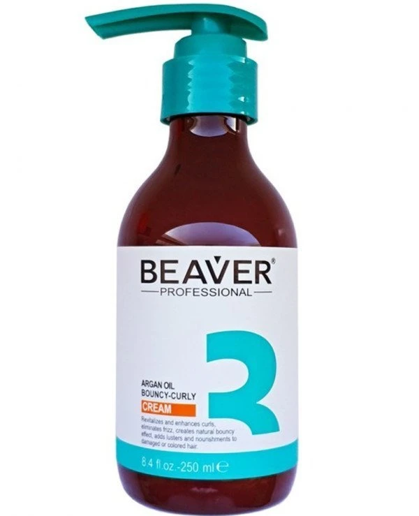 Beaver professional - Крем с Аргановым маслом для придания кудрям упругости Argan Oil Bouncy-Curly Cream 250 мл
