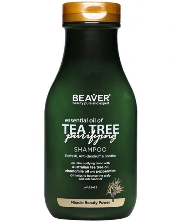Beaver professional - Шампунь для жирных волос с маслом чайного дерева Herbal Series SLS Free Essential Oil of Tea Tree Shampoo 350 мл