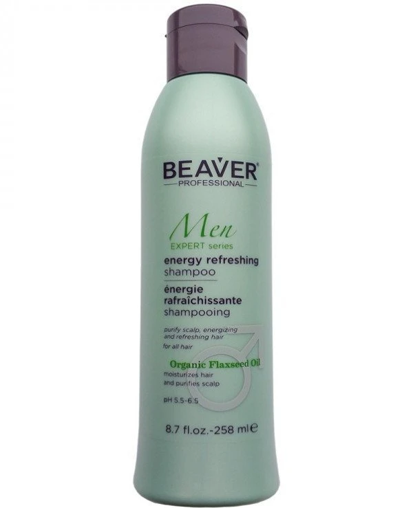 Beaver professional - Тонизирующий шампунь для мужчин Man Expert Series Energy Refreshing Shampoo 258 мл