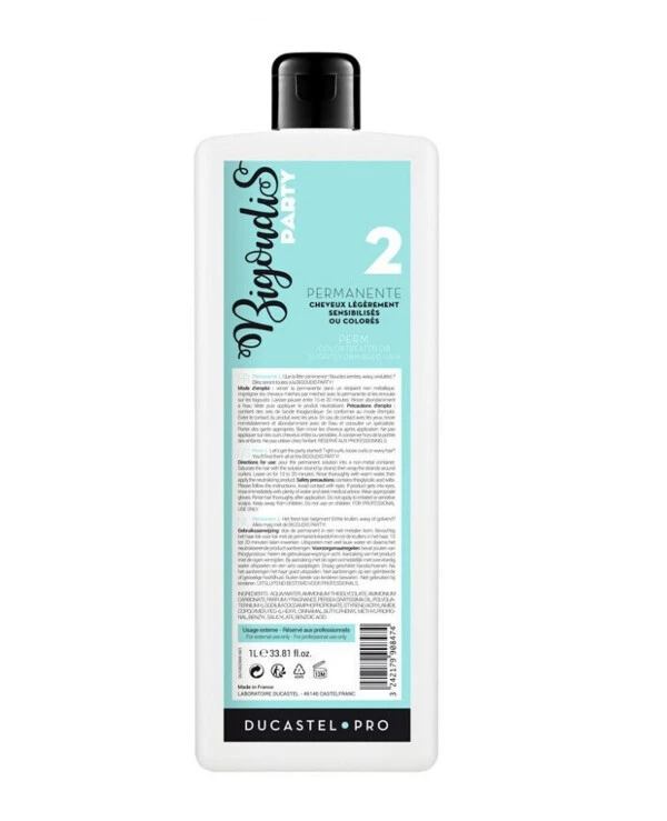 Subtil Perm for dyed hair No. 2 | permanent-rl-avocado-oil-ducastel-pro-2