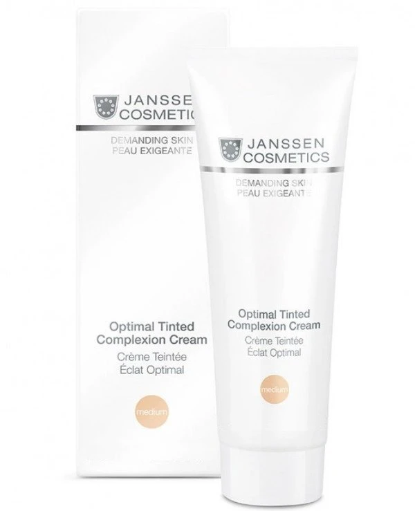 Janssen cosmetics - Дневной тонирующий крем с SPF-10 "Medium" Demanding Skin Cosmetics Optimal Tinted Complexion Cream Medium SPF-10 100 мл