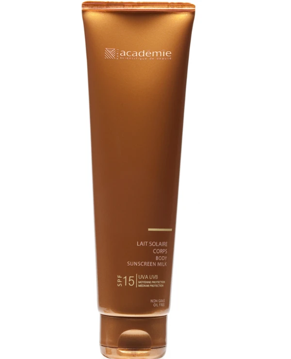 Academie - Солнцезащитное молочко для тела SPF 15+ Body Sunscreen Milk SPF 15 150 мл