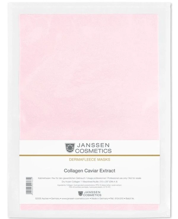Janssen cosmetics - Коллаген с экстрактом икры Collagen Fleece Masks Caviar Extract 