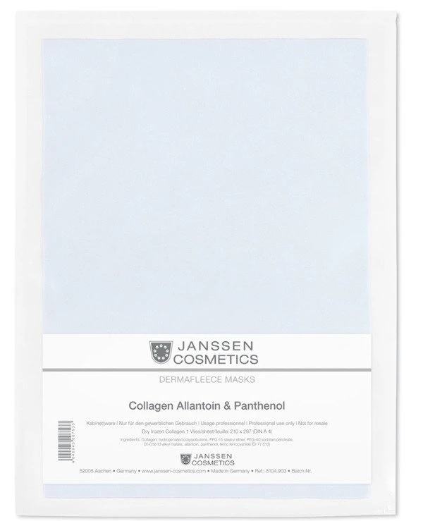 Janssen cosmetics - Коллаген с аллантоином и пантенолом Collagen Fleece Masks Allantoin & Panthenol 