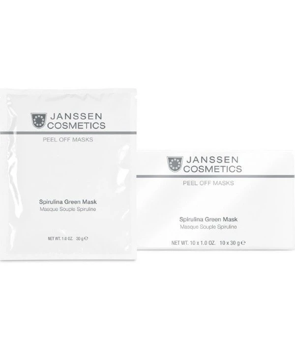 Janssen cosmetics - Зеленая маска "Спирулина" Phytogen Powder Masks Spirulina Green Mask 10 шт х 30 г