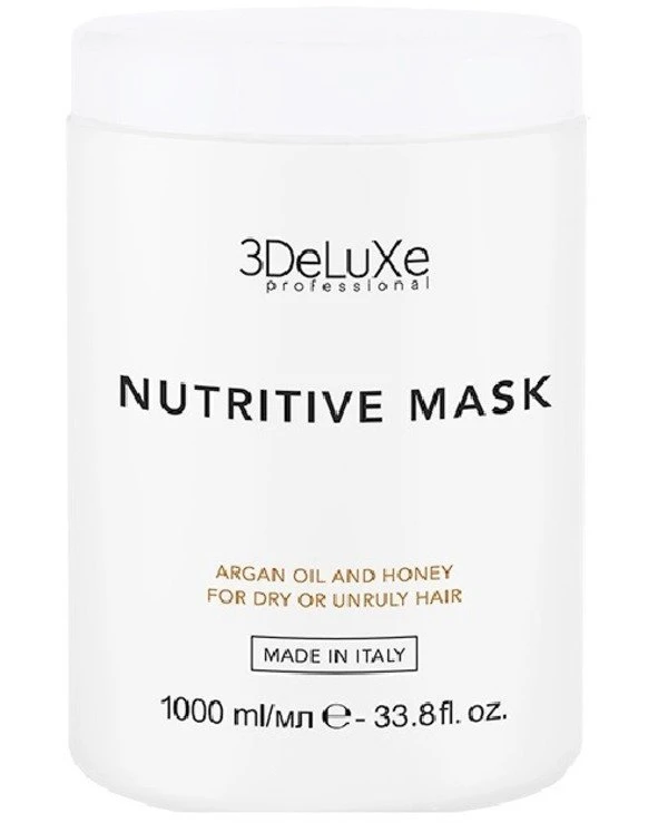 3Deluxe Professional - Маска для сухого волосся Nutritive Mask 1000 мл