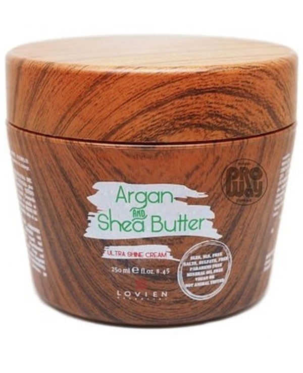 Lovien Essential - Mask for nourishing and shining hair with argan oil and shea butter Argan Oil & Shea Butter Ultra Shine Cream 250ml