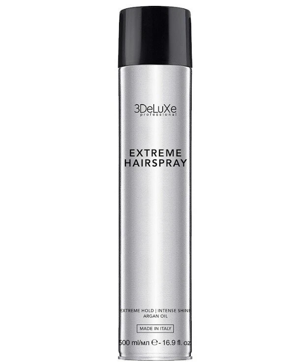 3Deluxe Professional - Лак для волос экстрасильной фиксации Extreme Hairspray 500 мл
