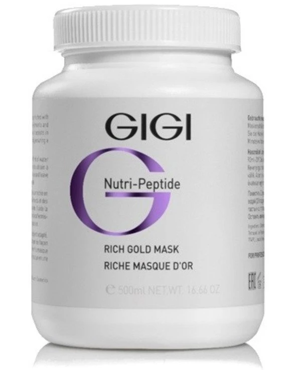 Gigi cosmetics - Золотая маска (пластифицирующая) GIGI Nutri-Peptide Rich Gold Mask 500 мл back