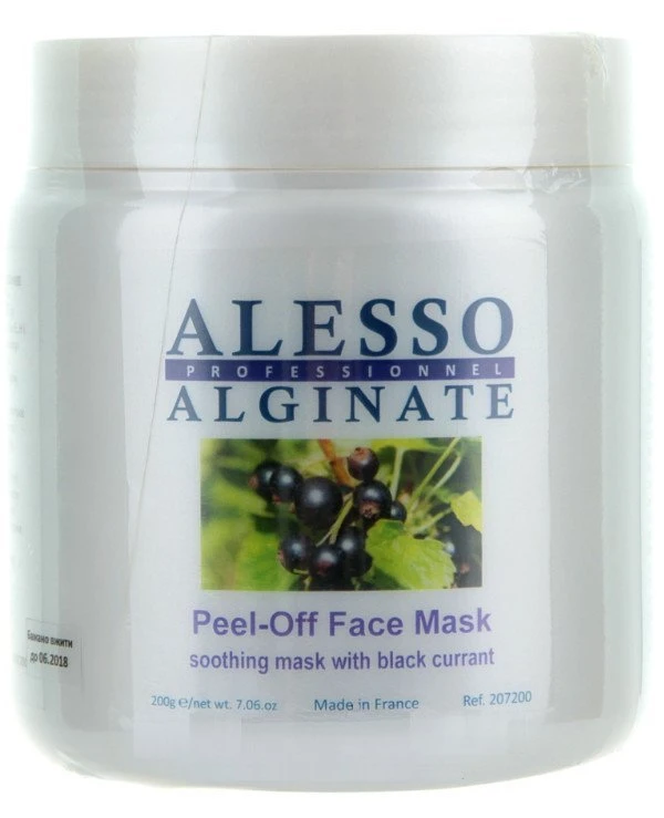 Alesso Alginate Альгинатная успокаивающая маска с черной смородиной | Alesso Alginate Peel-Off Face Mask цена, фото, купить