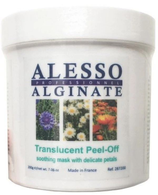 Alesso Alginate Маска-пленка успокаивающая с лепестками цветов | Alesso Translucent Peel-Off Soothing Mask with Delicate Petals цена, фото, купить