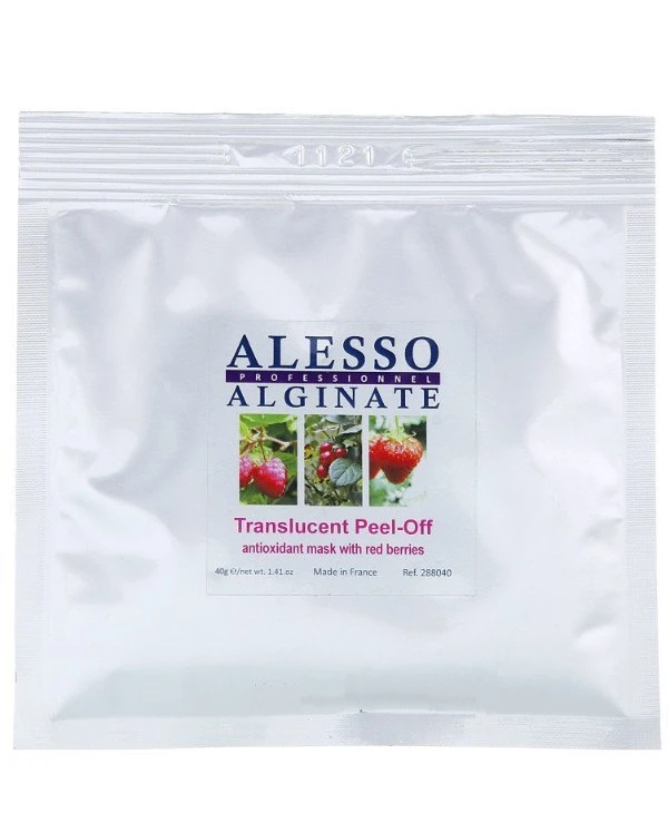 Alesso Alginate - Маска-пленка антиоксидантная с красными ягодами Translucent Peel-Off Antioxidant Mask with Red Berries 40 г