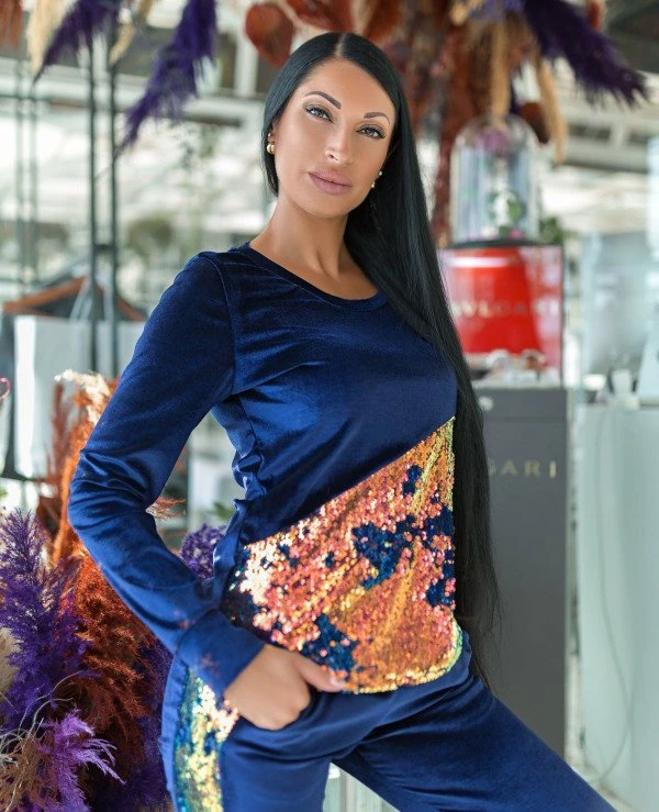 Kristina Great (van gils) Women’s tracksuit - Velvet, sequins 715 | 715-3