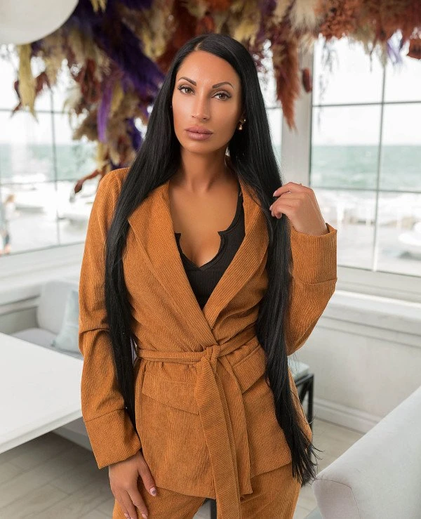 Kristina Great (van gils) Брючный костюм женский классический 887 Вельвет | 887-1