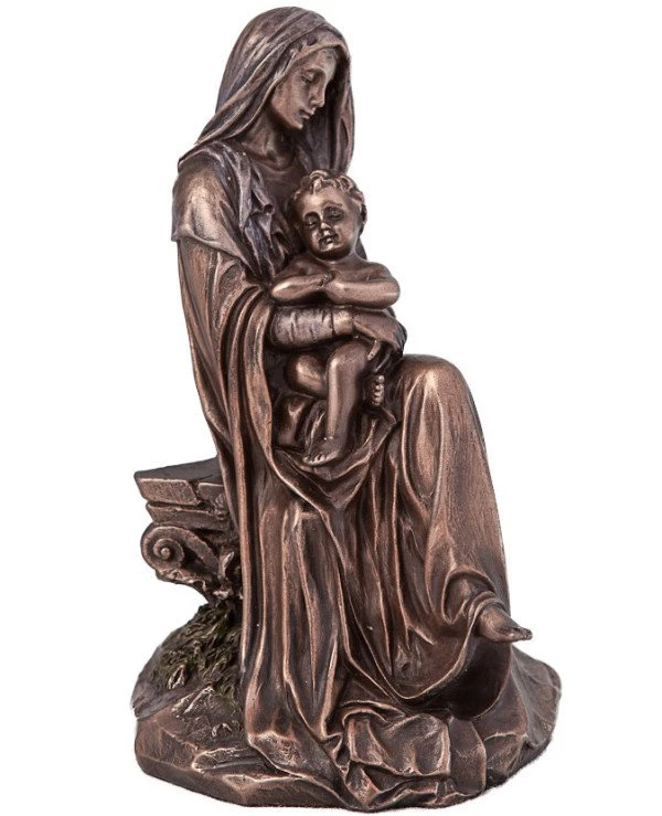 Veronese - The statuette "Virgin Mary with Jesus in His Hands" (15 cm) 74728A4 Gift with love and care from Veronese Bronze