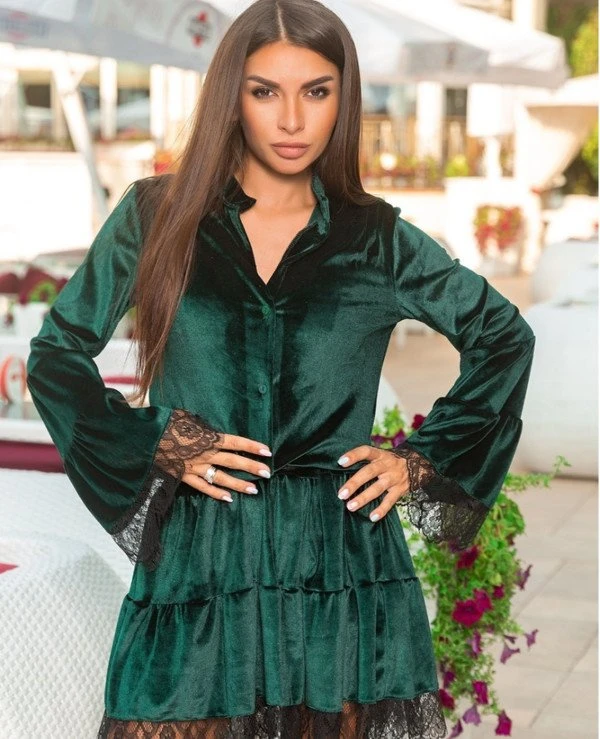 Kristina Great (van gils) Платье из королевского бархата 872 | 872-8