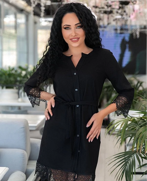 Kristina Great (van gils) Платье женское с поясом 811 | 811-1