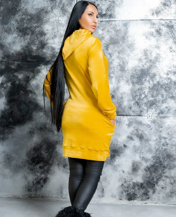 Kristina Great (van gils) Warm tunic from plush velor 942 | 942-6