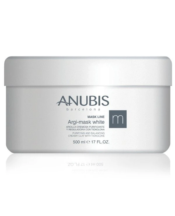 Anubis Barcelona - Очищающая маска с тиоксолоном и белой глиной Regul Oil Argi-Mask White 500 мл