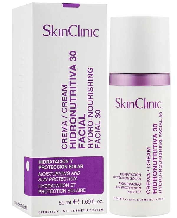 SkinClinic Крем гидро-питательный для лица SPF 30 | Крем гидро-питательный для лица с SPF30