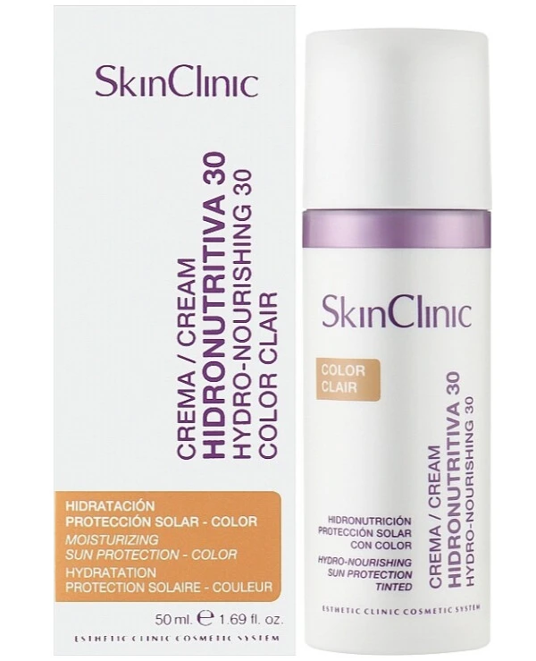 SkinClinic Крем гидро-питательный с тонирующим эффектом SPF 30 | SkinClinic Hydro-Nourishing Facial Cream SPF30 Clair
