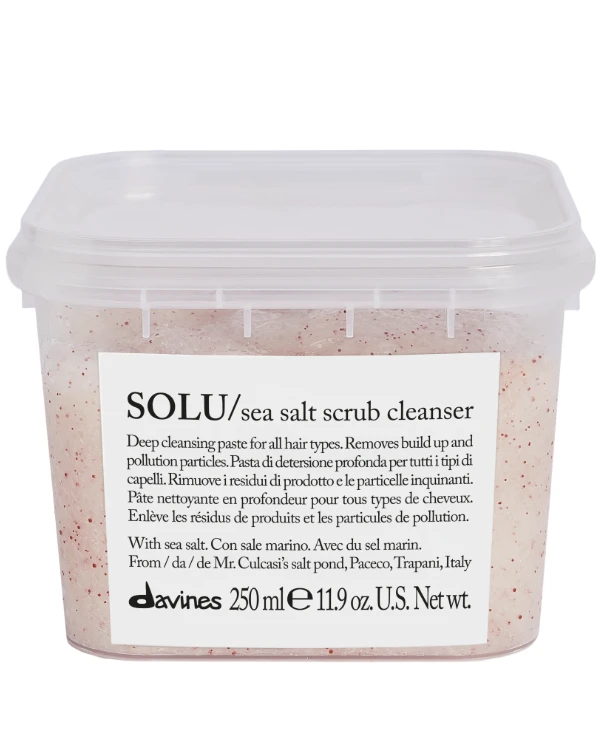Davines Очищающая паста-скраб с морской солью | SOLU-sea-salt-scrub-cleanser-250ml