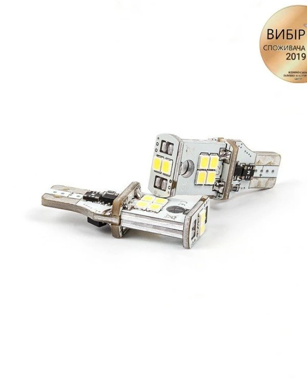 Carlamp - Светодиодные лампочки Carlamp 550Лм 10-16В 6000К W16W (3GS10-T15-W)  