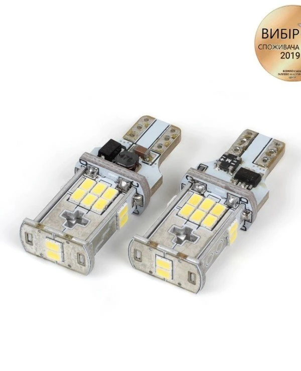 Carlamp - Светодиодная лампочка Carlamp 400Лм 9-16В 6000К W16W (5K18-T15-W)  