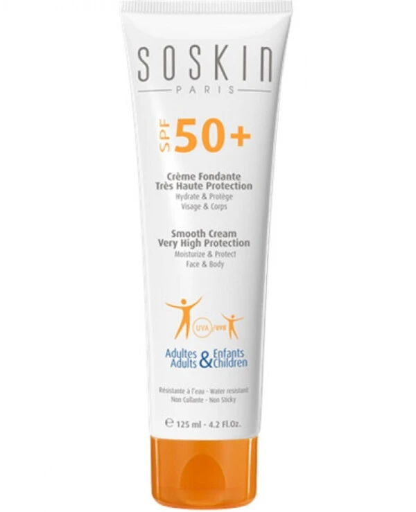 Soskin - Смягчающий крем для лица и тела с высокой степенью защиты Smooth Cream body & face Very High Protection SPF 50 125 мл