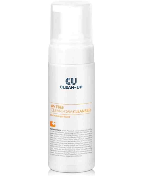 CU Skin - Очищающая пенка для проблемной кожи Clean Up Av Free Clean Foam Cleanser 150 мл