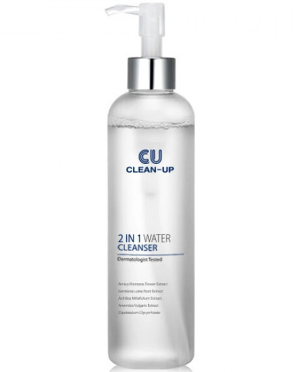CU Skin - Очищающая вода для снятия макияжа 2 в 1 Clean-Up 2 in 1 Water Cleanser 200 мл