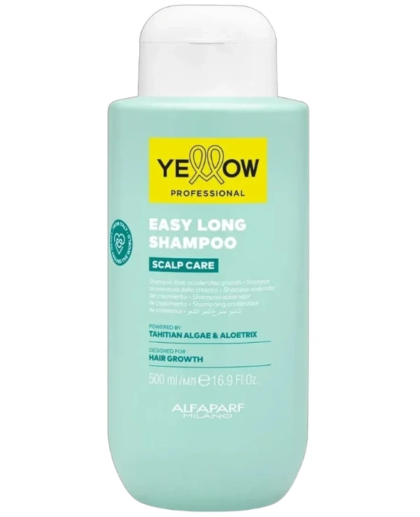 Yellow - Шампунь для ускорения роста волос Easy Long Tahitian Algae Shampoo 500 мл