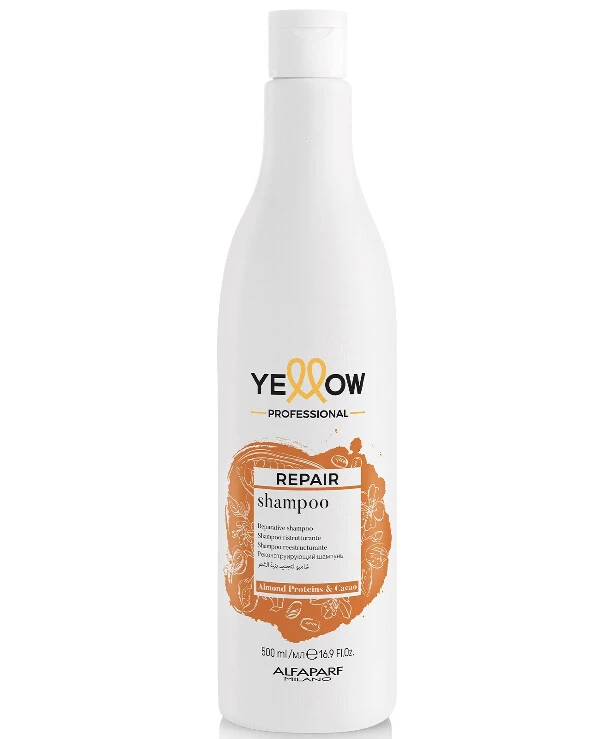 Yellow Восстанавливающий шампунь для поврежденных волос | Yellow Repair Almond Proteins & Cacao Shampoo - Восстанавливающий шампунь для поврежденных волос
