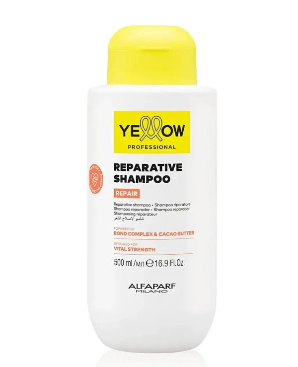Yellow - Восстанавливающий шампунь для поврежденных волос Bond Complex & Cacao Butter Reparative Shampoo 500 мл