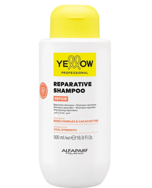 Yellow - Восстанавливающий шампунь для поврежденных волос Bond Complex & Cacao Butter Reparative Shampoo 500 мл