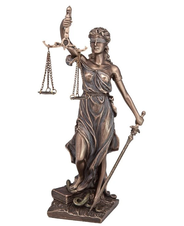 Veronese - Статуэтка "Фемида" (20 см) 75802A4 Themis the goddess of justice Veronese Бронзовый