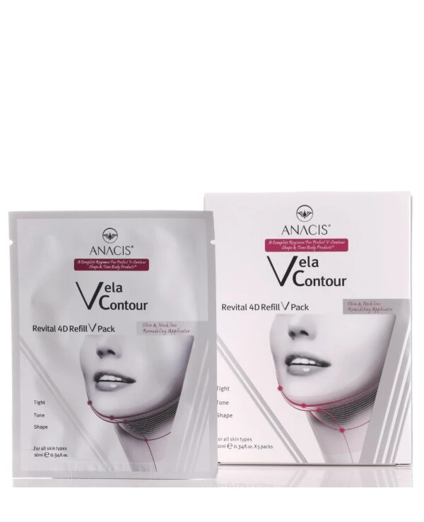 Anacis - Лифтинг-маска для контура лица Vela Contour 4D Refill V Pack 10 мл х 5 шт