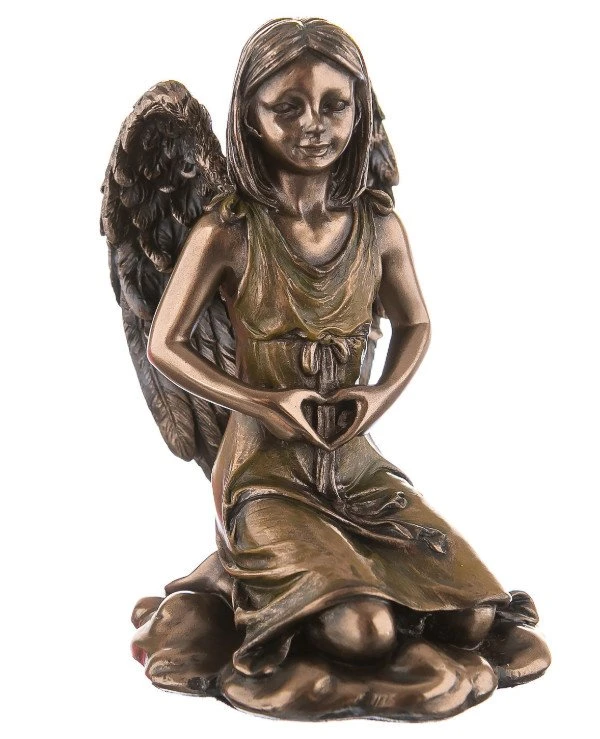 Veronese - Small angel statuette (10 cm) Little angel Bronze